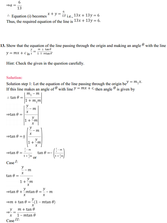 NCERT Solutions for Class 11 Maths Chapter 10 Straight Lines Miscellaneous Exercise 16