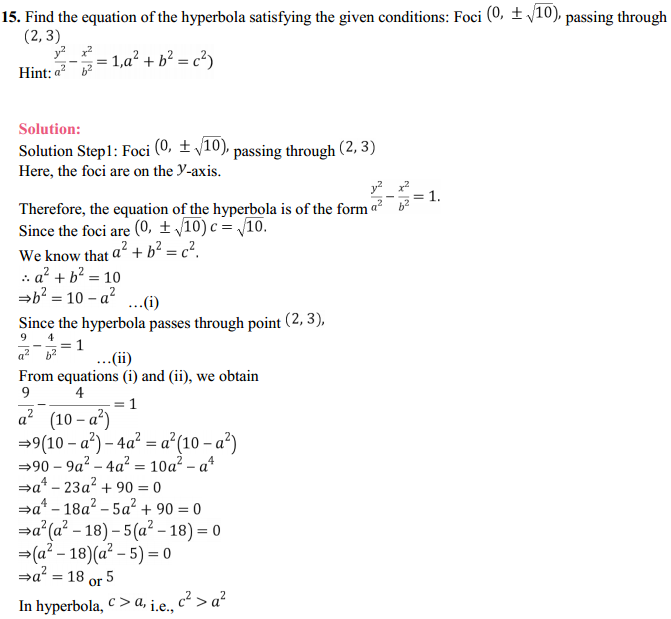 NCERT Solutions for Class 11 Maths Chapter 11 Conic Sections Ex 11.4 17