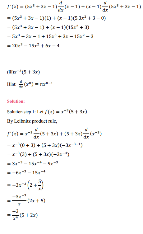 NCERT Solutions for Class 11 Maths Chapter 13 Limits and Derivatives Ex 13.2 13