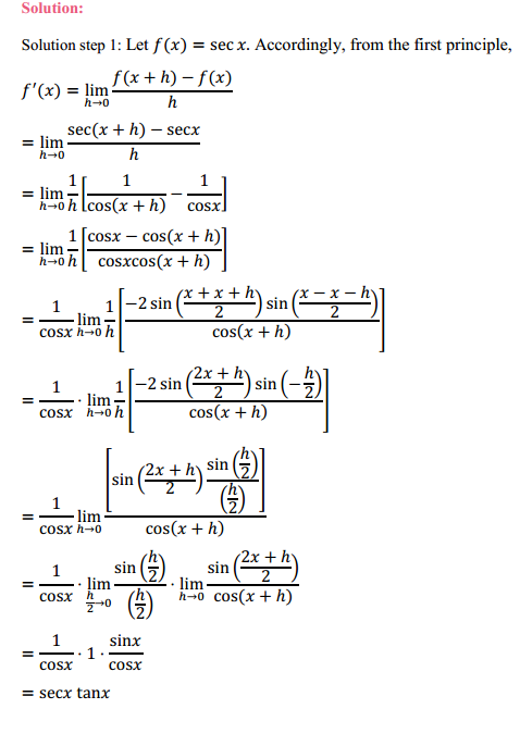 NCERT Solutions for Class 11 Maths Chapter 13 Limits and Derivatives Ex 13.2 19