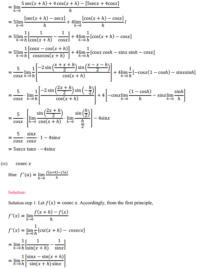 NCERT Solutions for Class 11 Maths Chapter 13 Limits and Derivatives Ex 13.2 21