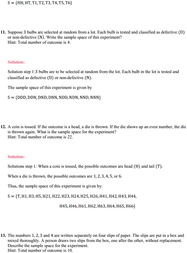NCERT Solutions for Class 11 Maths Chapter 16 Probability Ex 16.1 5