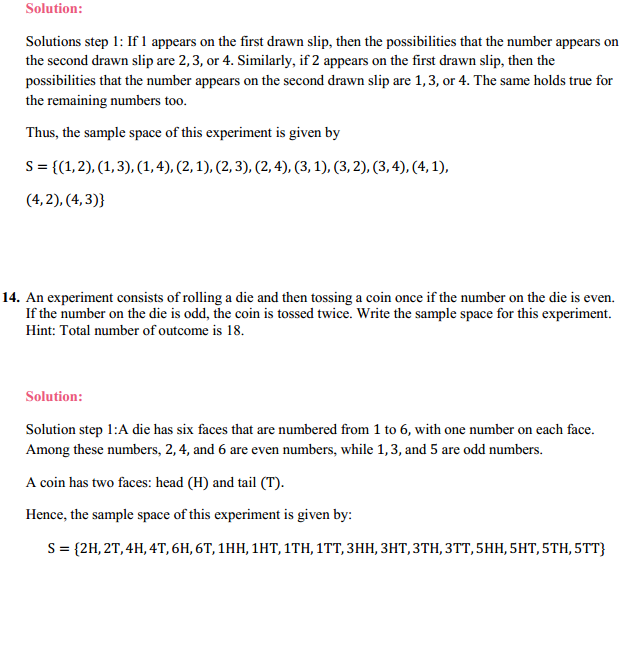 NCERT Solutions for Class 11 Maths Chapter 16 Probability Ex 16.1 6