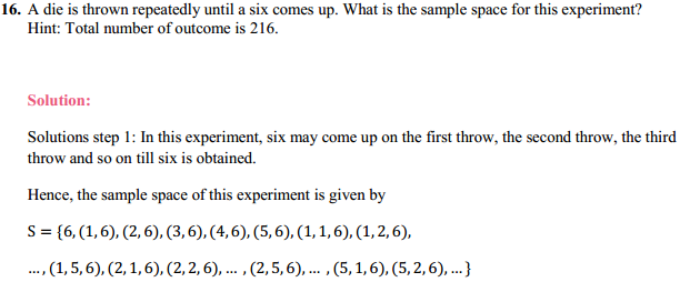 NCERT Solutions for Class 11 Maths Chapter 16 Probability Ex 16.1 8