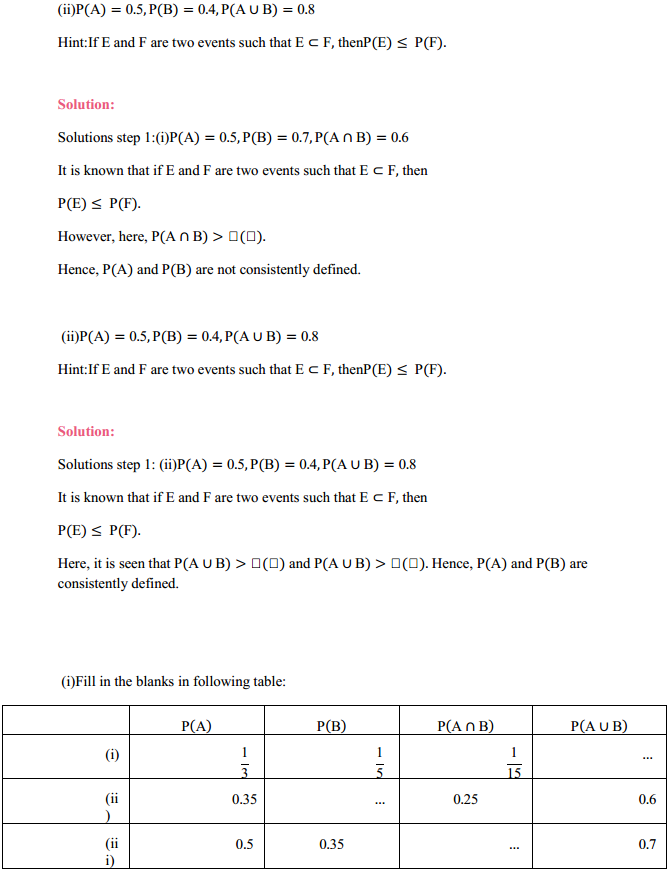 NCERT Solutions for Class 11 Maths Chapter 16 Probability Ex 16.3 19