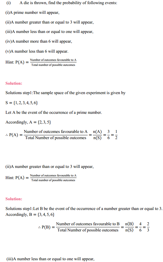 NCERT Solutions for Class 11 Maths Chapter 16 Probability Ex 16.3 5