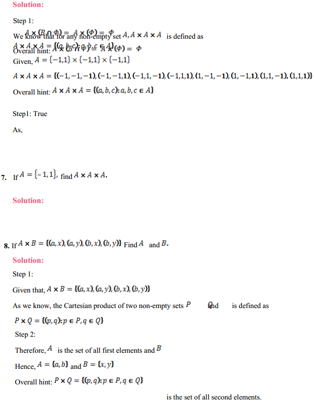 NCERT Solutions for Class 11 Maths Chapter 2 Relations and Functions Ex 2.1 4