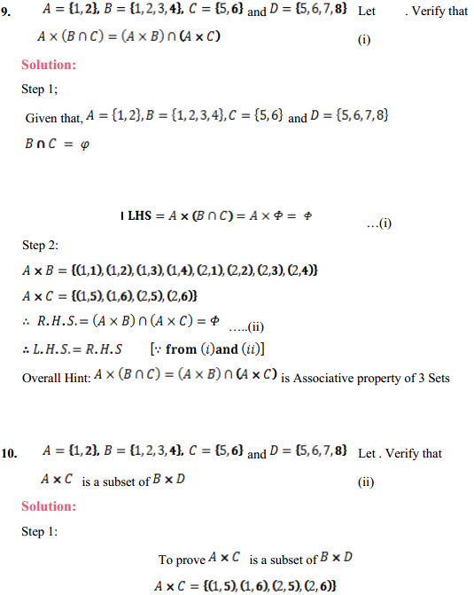 NCERT Solutions for Class 11 Maths Chapter 2 Relations and Functions Ex 2.1 5