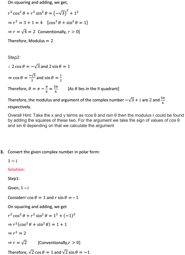 NCERT Solutions for Class 11 Maths Chapter 5 Complex Numbers and Quadratic Equations Ex 5.2 3