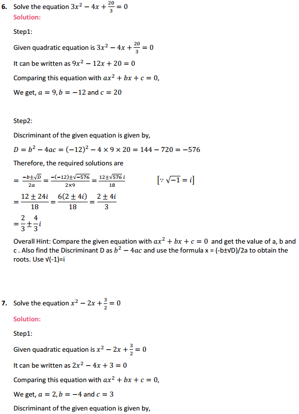 NCERT Solutions for Class 11 Maths Chapter 5 Complex Numbers and Quadratic Equations Miscellaneous Exercise 7