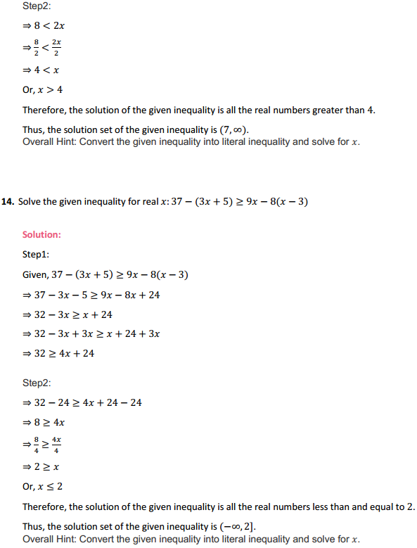 NCERT Solutions for Class 11 Maths Chapter 6 Linear Inequalities Ex 6.1 10