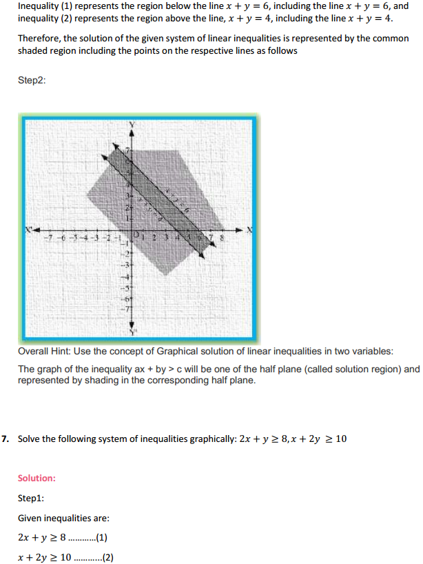 NCERT Solutions for Class 11 Maths Chapter 6 Linear Inequalities Ex 6.3 7