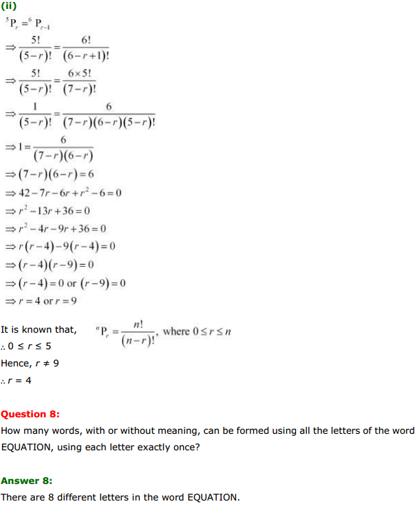 NCERT Solutions for Class 11 Maths Chapter 7 Permutations and Combinations Ex 7.3 6