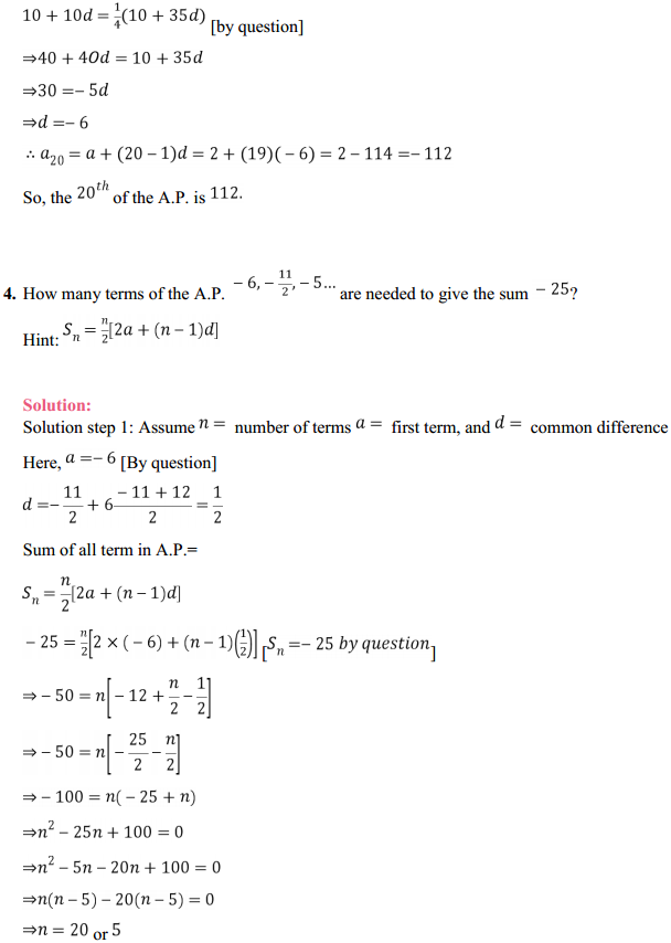 NCERT Solutions for Class 11 Maths Chapter 9 Sequences and Series Ex 9.2 4