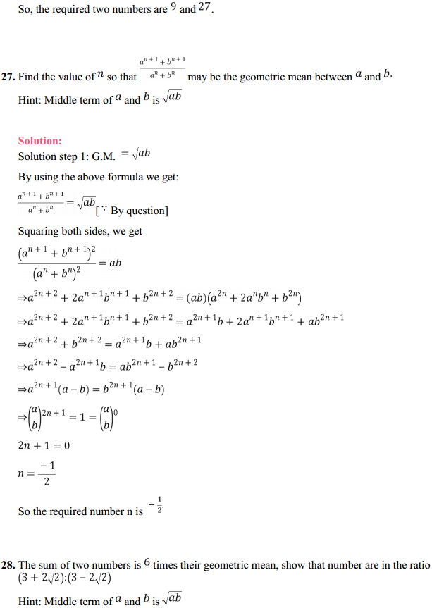 NCERT Solutions for Class 11 Maths Chapter 9 Sequences and Series Ex 9.3 33