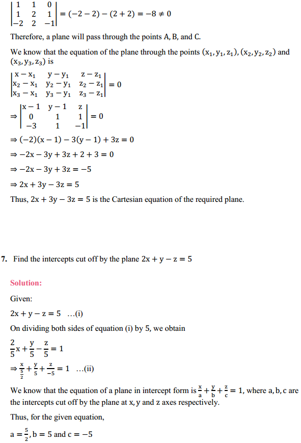 NCERT Solutions for Class 12 Maths Chapter 11 Three Dimensional Geometry Ex 11.3 9