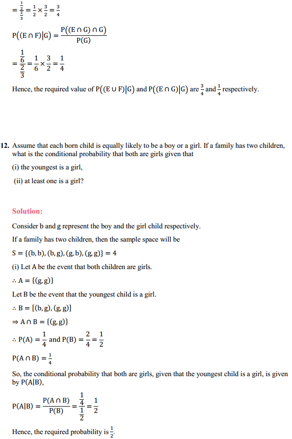 NCERT Solutions for Class 12 Maths Chapter 13 Probability Ex 13.1 15