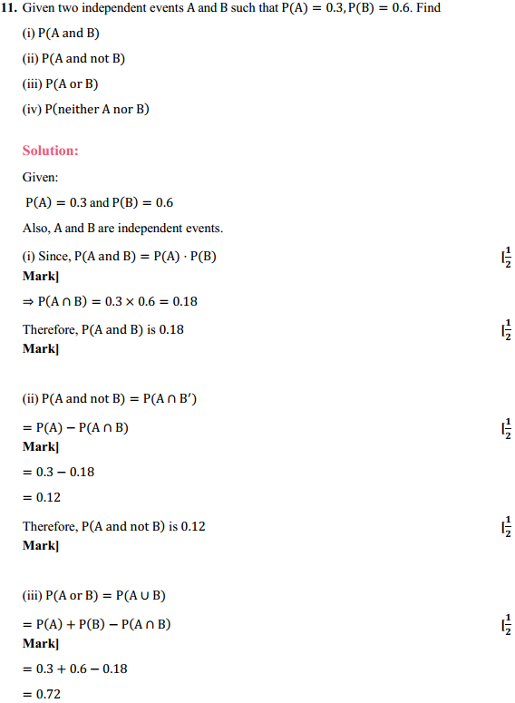 NCERT Solutions for Class 12 Maths Chapter 13 Probability Ex 13.2 14