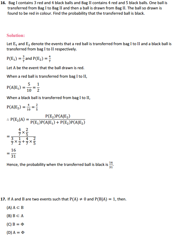 NCERT Solutions for Class 12 Maths Chapter 13 Probability Miscellaneous Exercise 23