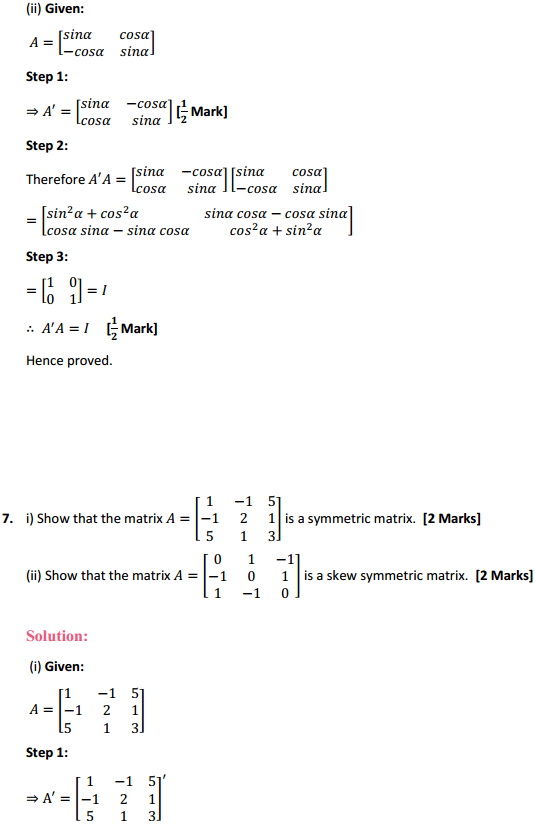 NCERT Solutions for Class 12 Maths Chapter 3 Matrices Ex 3.3 10