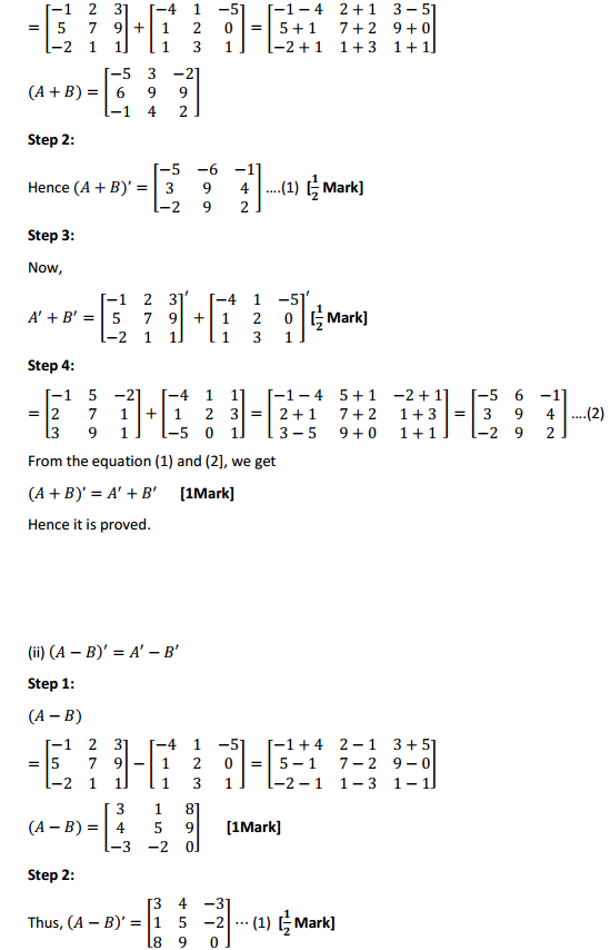 NCERT Solutions for Class 12 Maths Chapter 3 Matrices Ex 3.3 3
