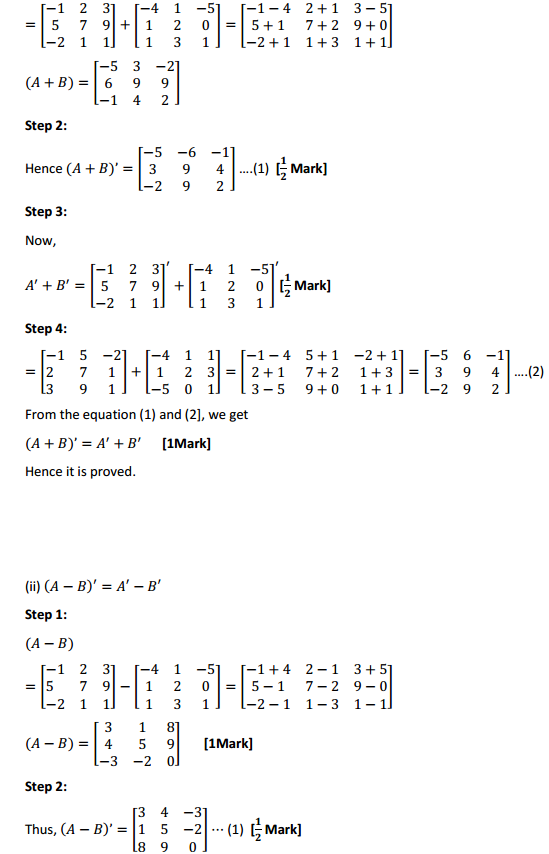 Ncert solutions for class 12 maths chapter 3 matrices ex 3 3