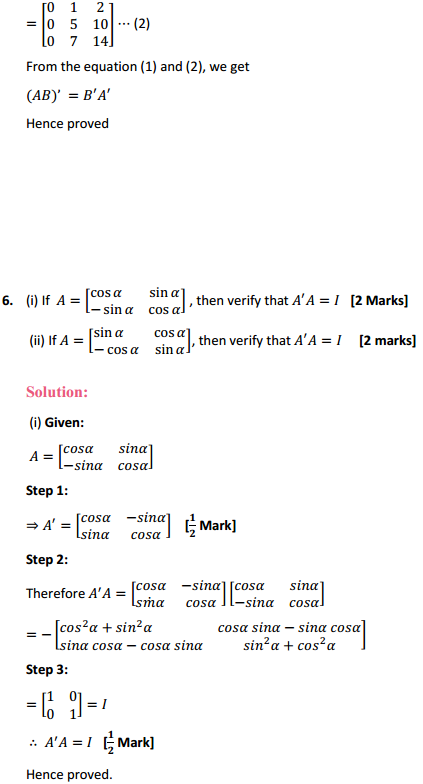 NCERT Solutions for Class 12 Maths Chapter 3 Matrices Ex 3.3 9