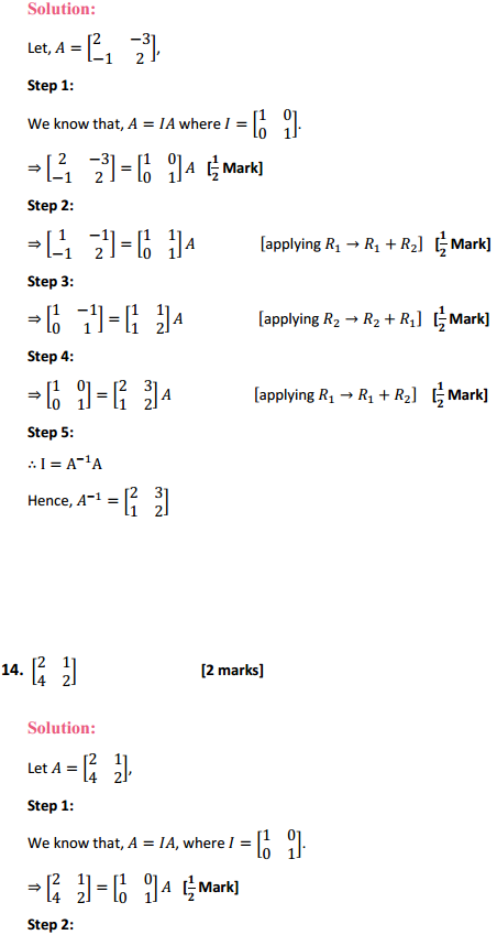 NCERT Solutions for Class 12 Maths Chapter 3 Matrices Ex 3.4 11