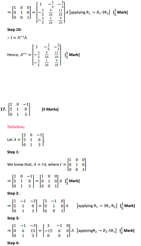 NCERT Solutions for Class 12 Maths Chapter 3 Matrices Ex 3.4 15