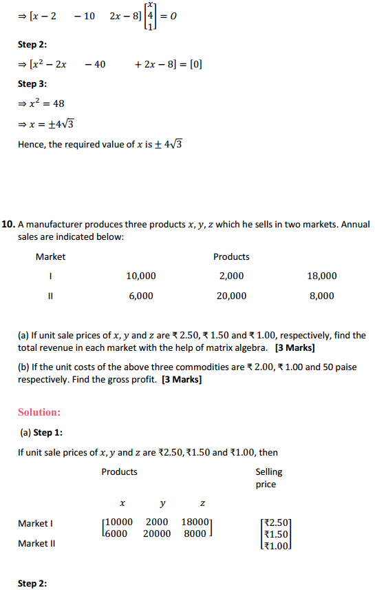 NCERT Solutions for Class 12 Maths Chapter 3 Matrices Miscellaneous Exercise 11