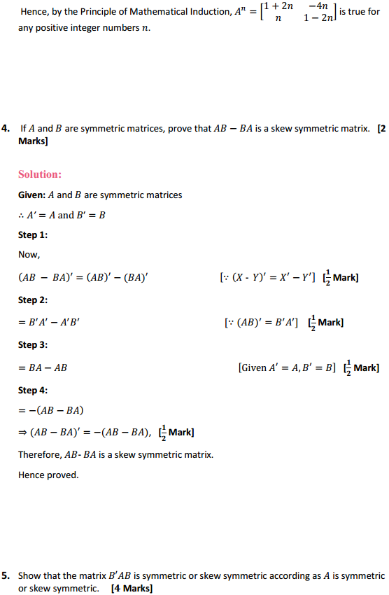 NCERT Solutions for Class 12 Maths Chapter 3 Matrices Miscellaneous Exercise 6