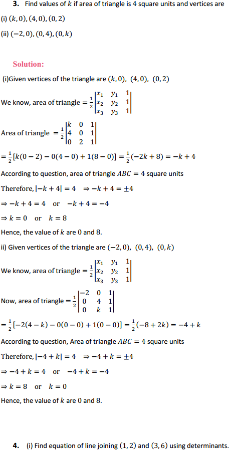 NCERT Solutions for Class 12 Maths Chapter 4 Determinants Ex 4.3 3