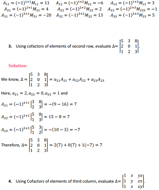 NCERT Solutions for Class 12 Maths Chapter 4 Determinants Ex 4.4 5