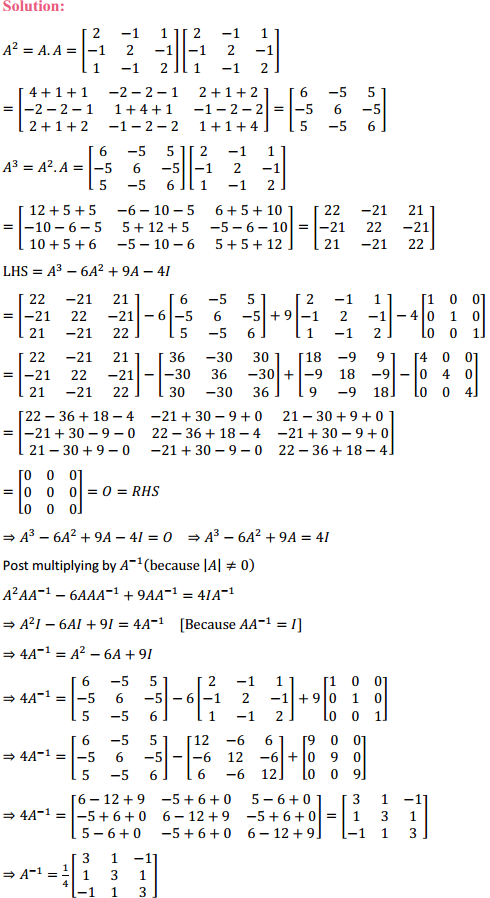 NCERT Solutions for Class 12 Maths Chapter 4 Determinants Ex 4.5 18