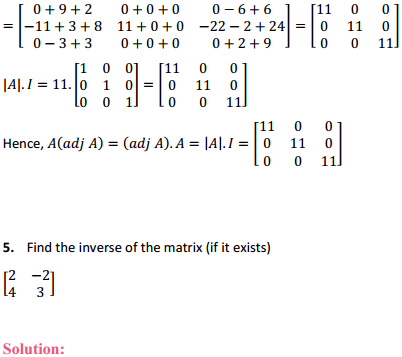 NCERT Solutions for Class 12 Maths Chapter 4 Determinants Ex 4.5 5