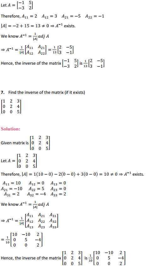 NCERT Solutions for Class 12 Maths Chapter 4 Determinants Ex 4.5 7