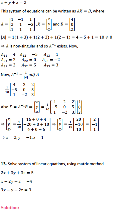 NCERT Solutions for Class 12 Maths Chapter 4 Determinants Ex 4.6 11