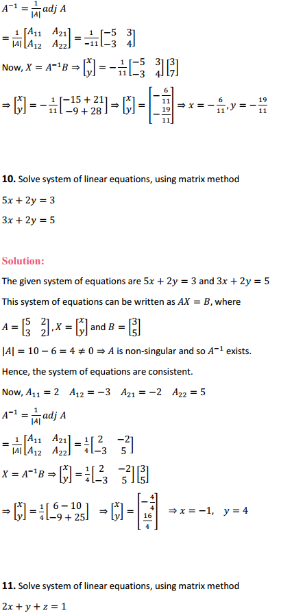 NCERT Solutions for Class 12 Maths Chapter 4 Determinants Ex 4.6 8