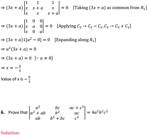 NCERT Solutions for Class 12 Maths Chapter 4 Determinants Miscellaneous Exercise 4