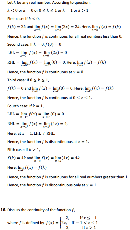 NCERT Solutions for Class 12 Maths Chapter 5 Continuity and Differentiability Ex 5.1 16