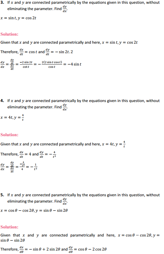 NCERT Solutions for Class 12 Maths Chapter 5 Continuity and Differentiability Ex 5.6 2