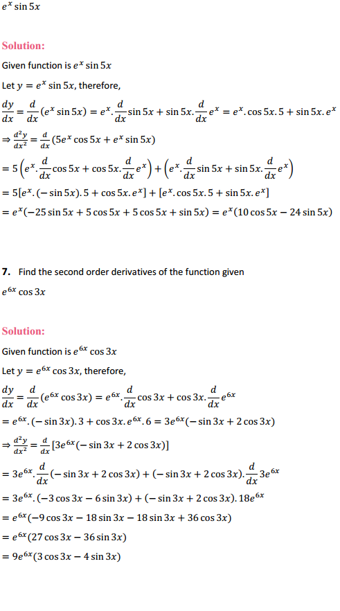 NCERT Solutions for Class 12 Maths Chapter 5 Continuity and Differentiability Ex 5.7 4