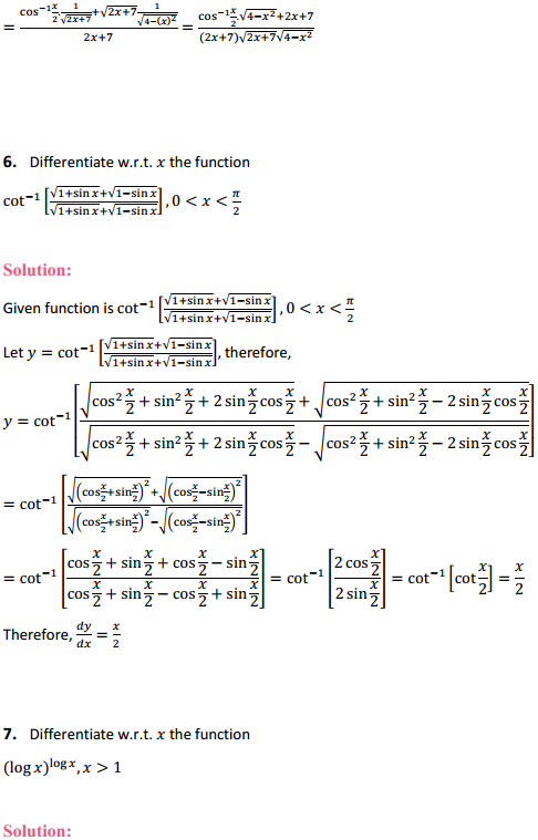 NCERT Solutions for Class 12 Maths Chapter 5 Continuity and Differentiability Miscellaneous Exercise 3