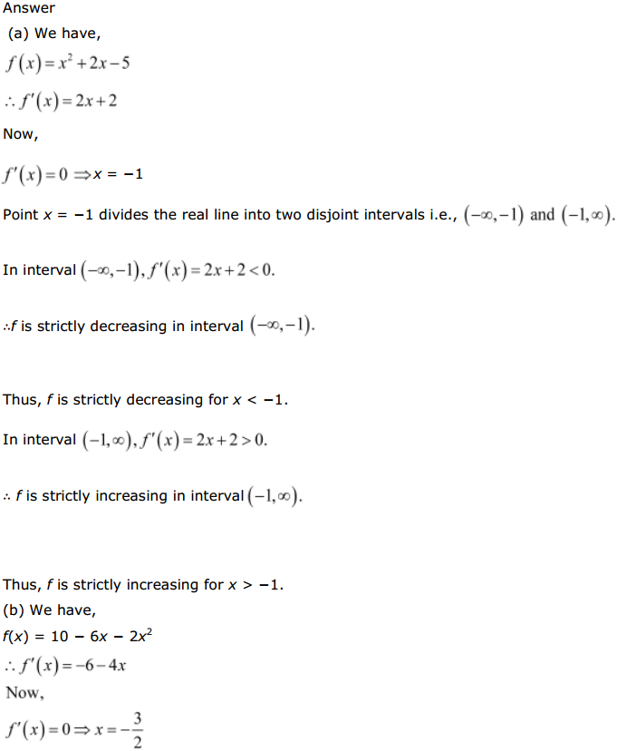 NCERT Solutions for Class 12 Maths Chapter 6 Application of Derivatives Ex 6.2 4