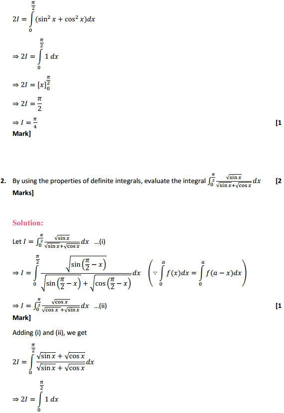 NCERT Solutions for Class 12 Maths Chapter 7 Integrals Ex 7.11 2