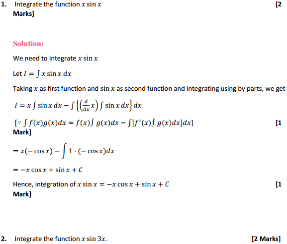 NCERT Solutions for Class 12 Maths Chapter 7 Integrals Ex 7.6 1