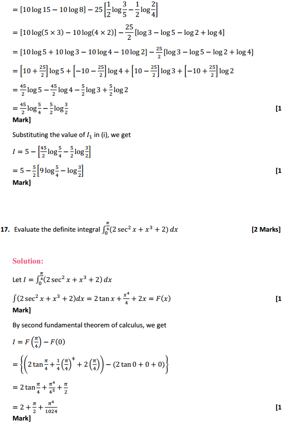 NCERT Solutions for Class 12 Maths Chapter 7 Integrals Ex 7.9 11