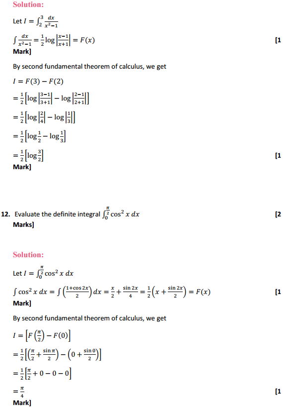 NCERT Solutions for Class 12 Maths Chapter 7 Integrals Ex 7.9 7