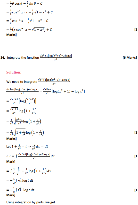 NCERT Solutions for Class 12 Maths Chapter 7 Integrals Miscellaneous Exercise 18