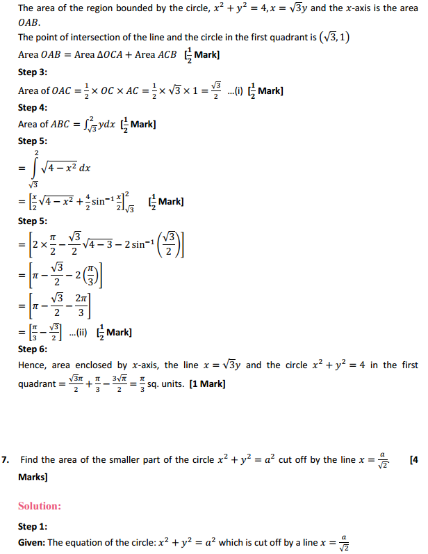 NCERT Solutions for Class 12 Maths Chapter 8 Application of Integrals Ex 8.1 7